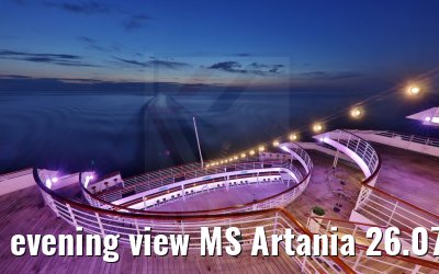 evening view MS Artania 26.07.2021