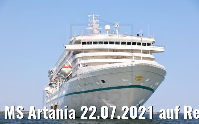MS Artania 22.07.2021 auf Reede Karlskrona