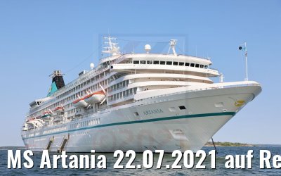 MS Artania 22.07.2021 auf Reede Karlskrona