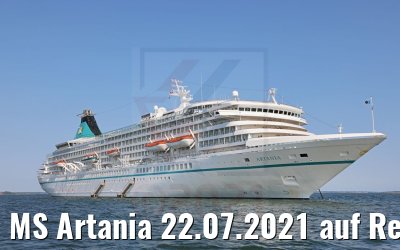 MS Artania 22.07.2021 auf Reede Karlskrona
