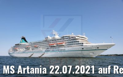 MS Artania 22.07.2021 auf Reede Karlskrona