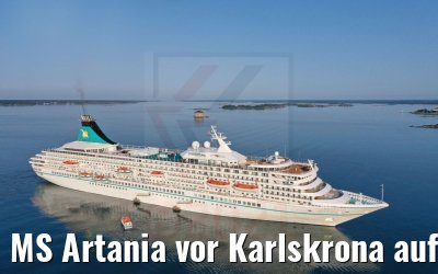 MS Artania vor Karlskrona auf Reede 22.07.2021