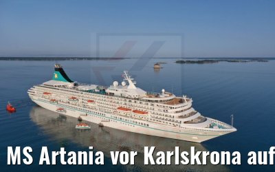 MS Artania vor Karlskrona auf Reede 22.07.2021