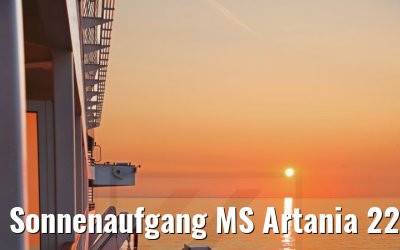 Sonnenaufgang MS Artania 22.07.2021