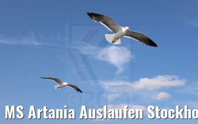 MS Artania Auslaufen Stockholm Schären 24.07.2021