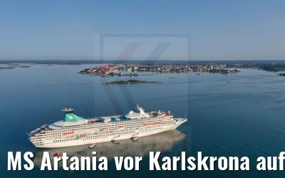 MS Artania vor Karlskrona auf Reede 22.07.2021