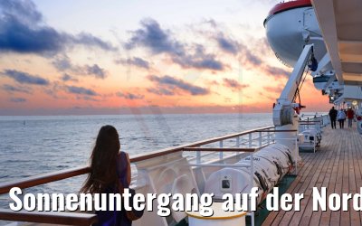 Sonnenuntergang auf der Nordsee MS Artania 17.07.2021