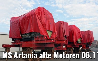 MS Artania alte Motoren 06.11.2014