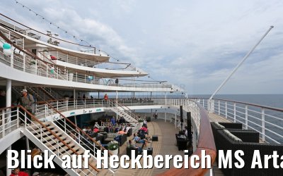 Blick auf Heckbereich MS Artania