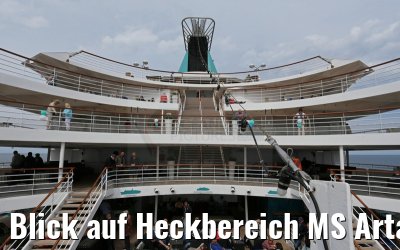 Blick auf Heckbereich MS Artania