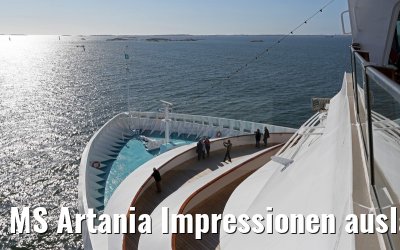 MS Artania Impressionen auslaufend Goeteborg