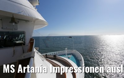 MS Artania Impressionen auslaufend Goeteborg