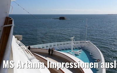 MS Artania Impressionen auslaufend Goeteborg