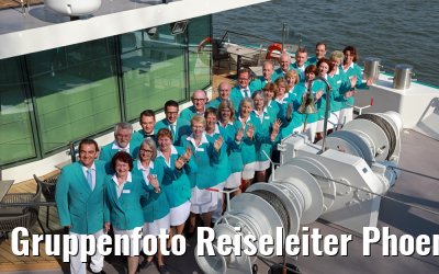 Gruppenfoto Reiseleiter Phoenix Reisen Fluss
