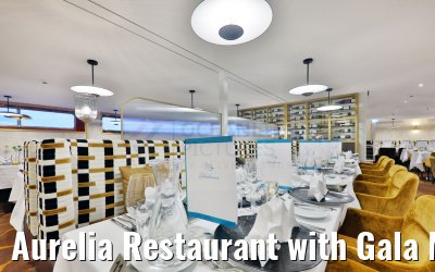 Aurelia Restaurant with Gala Menu Cards