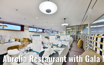 Aurelia Restaurant with Gala Menu Cards