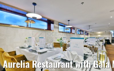 Aurelia Restaurant with Gala Menu Cards