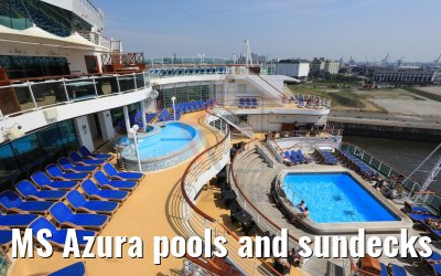 MS Azura pools and sundecks