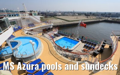 MS Azura pools and sundecks