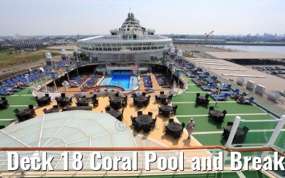 Deck 18 Coral Pool and Breakers Bar view MS Azura