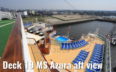Deck 19 MS Azura aft view