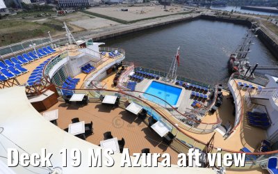Deck 19 MS Azura aft view