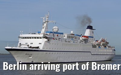 Berlin arriving port of Bremerhaven 10.09.2015