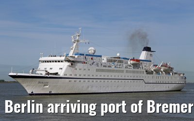 Berlin arriving port of Bremerhaven 10.09.2015