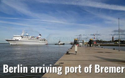Berlin arriving port of Bremerhaven 10.09.2015