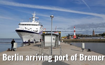 Berlin arriving port of Bremerhaven 10.09.2015
