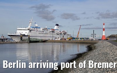 Berlin arriving port of Bremerhaven 10.09.2015