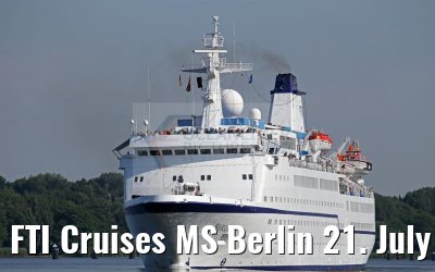 FTI Cruises MS Berlin 21. July 2016 Kiel Canal transit