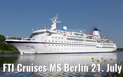 FTI Cruises MS Berlin 21. July 2016 Kiel Canal transit