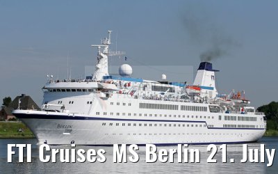 FTI Cruises MS Berlin 21. July 2016 Kiel Canal transit