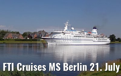 FTI Cruises MS Berlin 21. July 2016 Kiel Canal transit