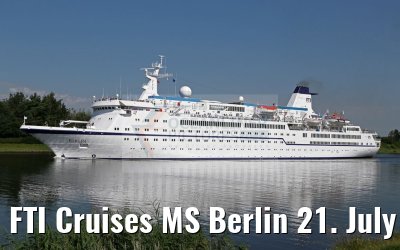 FTI Cruises MS Berlin 21. July 2016 Kiel Canal transit