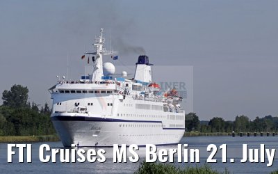 FTI Cruises MS Berlin 21. July 2016 Kiel Canal transit