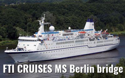 FTI CRUISES MS Berlin bridge view 21.07.2016 Kiel Canal
