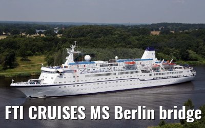 FTI CRUISES MS Berlin bridge view 21.07.2016 Kiel Canal