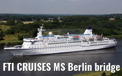FTI CRUISES MS Berlin bridge view 21.07.2016 Kiel Canal