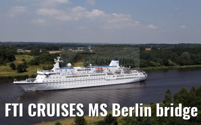 FTI CRUISES MS Berlin bridge view 21.07.2016 Kiel Canal