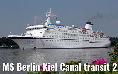 MS Berlin Kiel Canal transit 21.07.2016