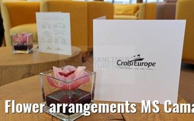 Flower arrangements MS Camargue