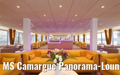 MS Camargue Panorama-Lounge in the afternoon