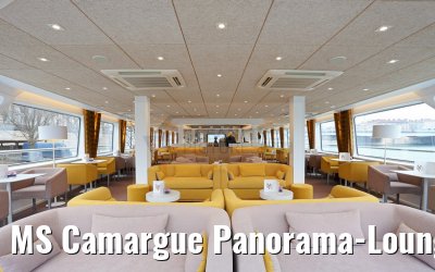 MS Camargue Panorama-Lounge Komplettansicht