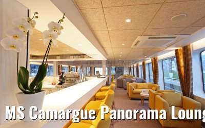 MS Camargue Panorama Lounge Bar morgens