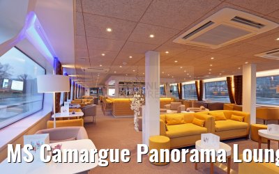 MS Camargue Panorama Lounge morgens