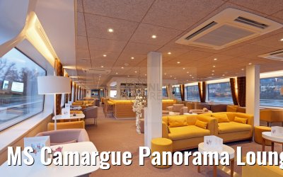 MS Camargue Panorama Lounge morgens