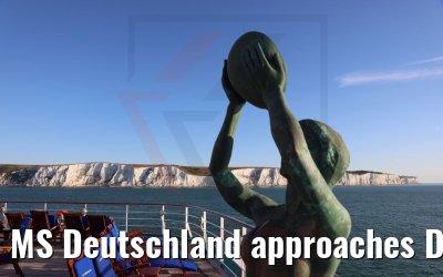 MS Deutschland approaches Dover