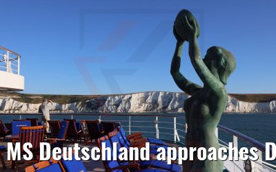MS Deutschland approaches Dover